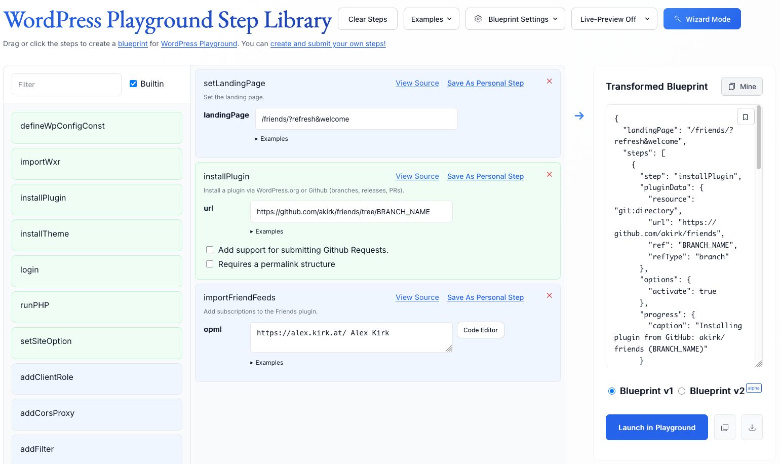 Step Library Screenshot